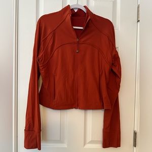 Lululemon Ribbed Cropped Define Jacket – Cayenne